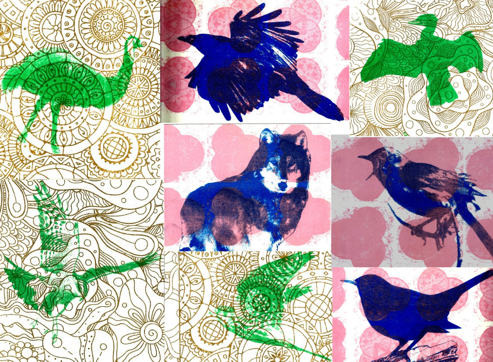 Totemdieren kaartenset risoprint door Tanfana Handgemaakte creaties